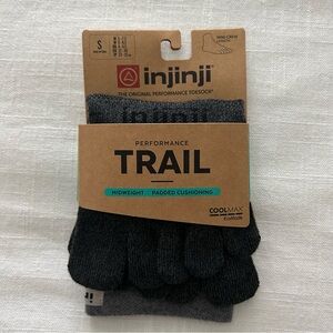 Injinji Gray Performance Toe Socks